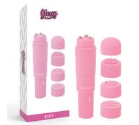 Vibromasseur clitoris de poche glossy kurt rose - Profondeur: 55 mm, Rayon: FEMME, Couleur: Rose, Longueur: 220 mm, Largeur: 90 mm