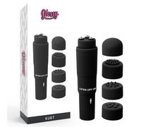 Vibromasseur clitoris glossy kurt pocket massager noir, Largeur 90 mm, Longueur 220 mm, Profondeur 55 mm, Rayon FEMME, Poids 0.115 Kg, Couleur Noir