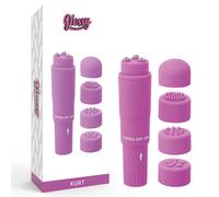 Vibromasseur clitoris masseur de poche glossy kurt violet, Largeur 90 mm, Longueur 220 mm, Profondeur 55 mm, Rayon FEMME, Poids 0.115 Kg