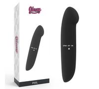 Vibromasseur clitoris noir brillant phil - Profondeur: 55 mm, Rayon: FEMME, Couleur: Noir, Longueur: 220 mm, Largeur: 90 mm