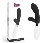 Vibromasseur clitoris rabbit jackson brillant noir - Profondeur: 55 mm, Rayon: FEMME, Couleur: Noir, Longueur: 220 mm, Largeur: 90 mm