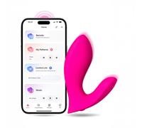 Vibromasseur de culotte va-et-vient Flexer Lovense - Rose