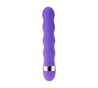 Vibromasseur en silicone à vitesse réglable avec stimulation | Disponible en deux tailles et quatre couleurs, silicone de qualité alimentaire étanche et alimenté par batterie(Big Purple)