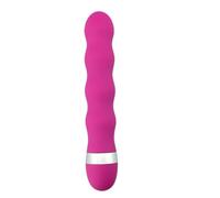 Vibromasseur en silicone à vitesse réglable avec stimulation | Disponible en deux tailles et quatre couleurs, silicone de qualité alimentaire étanche et alimenté par batterie(Big Rose Red)