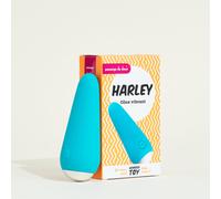 Vibromasseur Galet vibrant Harley Passage du Désir - clitoridien, 100 % étanche, rechargeable USB, 10 modes de vibration, 10,4 cm - Bleu