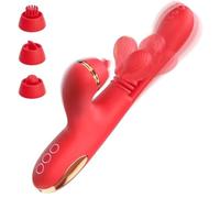 Vibromasseur Gode 5 En 1 For Femme, Stimulateur De Clitoris, Point G, Masturbateur Féminin, Jouets Sexuels For Adultes