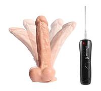 Vibromasseur gode réaliste avec ventouse rotation à 360 ° fonction de vibration et de chauffage Vibromasseurs point G jouets sexuels en silicone à télécommande pour couples