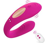 Vǐbromasséur,Massagér pour la Stimulation du Clitóris et Point G,Deux Moteurs et Modes de Vibration,Vǐbratéur avec Télécomhommesde Butterfly Vǐbromasséurs Vagǐnal Masséur U3