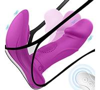 Vǐbromasséur,Massagér pour la Stimulation du Clitóris et Point G,Deux Moteurs et Modes de Vibration,Vǐbratéur avec Télécomhommesde Butterfly Vǐbromasséurs Vagǐnal Masséur U16