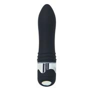 Vibromasseur mini stimulateur gode vibrant vaginal classique noir phallo lisse