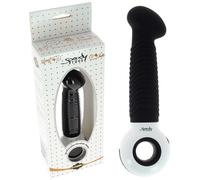 Vibromasseur O-Zone Spoody 5 en silicone + LED 7 vitesses noir