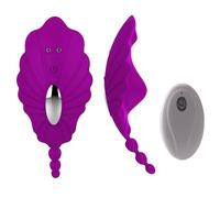 Vibromasseur Papillon de Culotte 3-en-1 - Oeuf Vibrant Point G & Clitoridien avec Télécommande - 10 Modes de Vibration Puissants - Silicone Médical & Étanche - Sextoy Portable pour Femme