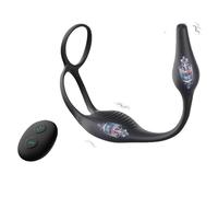 VibroMasseur Penis Anneau Penien Vibrant pour Silicone Reglable VibrantE Silicone Vibrante Couple avec Silencieux Homme Et Couple YDA2