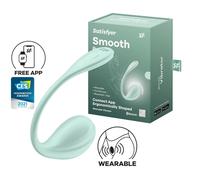 Satisfyer Smooth Petal - œuf vibrant intelligent (vert)
