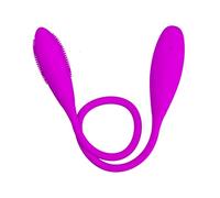 Vibromasseur pour couples, 7 Modes, Double gode étanche en Silicone, sûr, Double extrémité pour Clitoris, Anal, mamelon Vaginal
