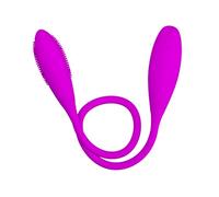 Vibromasseur pour couples 7 modes double gode vibrateur en silicone étanche gode à double extrémité sûr pour couples clitoris, anal, vaginal, mamelon