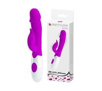 Vibromasseur Pretty Love en silicone violet Peter