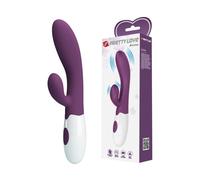 PRETTY LOVE Alvis vibromasseur avec stimulateur de clitoris Violet 20 cm