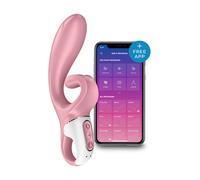 Vibromasseur Rabbit Connecté Satisfyer Hug Me - Couleur : Rose