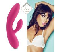 Vibromasseur Rabbit Double Moteur Silicone Médical Étanche USB 14 Modes