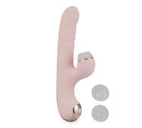 Vibromasseur rabbit va-et-vient et 3 becs stimulants Amor