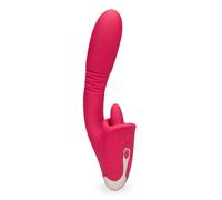 Vibromasseur rabbit va-et-vient et langue Flore