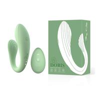 Vibromasseur réaliste avec télécommande Bluetooth, entièrement en silicone souple, permettant de stimuler le point G et le clitoris ; silencieux et étanche, spécialement conçu pour les femmes