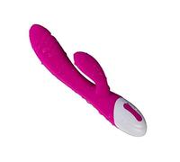 Vibromasseur rose et blanc silicone