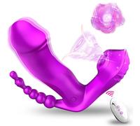 Vibromasseur Sex Toýs Femme Clitoridien - Réaliste Sextoyse Femme Clitoridienne Stimulateur avec 10 Modes de Battement et de Léchage Vibromasseur en Silicone Point G Jouet Sexuelle Adulte