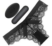 Vibromasseur Sex Toys Femme Couple Slip Vibrant avec Oeuf Vibrant 7.1cm Ø1.8cm 10 Modes Télécommande Sextoy Femme Clitoridien Silencieux Rechargeable USB Silicone Étanche Culotte Vibrante FOPS A100