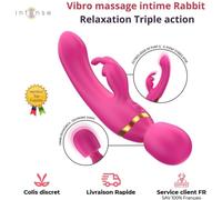 Vibromasseur Sextoy Rabbit Vibrant Clitoris Point G Femme Godemichet Wand Dild