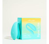 Vibromasseur Sync Lite We Vibe - point G et clitoris, résistant aux éclaboussures, rechargeable USB, 7 cm - Bleu