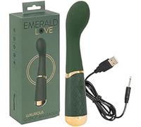 Émeraude Amour - vibrateur point G rechargeable et étanche (vert)