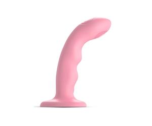Vibromasseur ventouse Tapping dildo wave rose - STRAP-ON-ME