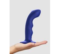 Vibromasseur ventouse Tapping dildo wave bleu - STRAP-ON-ME