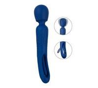 Vibromasseur Wand réversible avec langue vibrante - SWEET SMILE