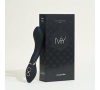 Vibromasseur zone G IVY Passage du Désir - point G et clitoris, 100 % étanche, rechargeable USB, 20 cm - Noir