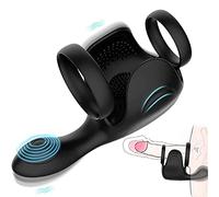 Vibromasseurs de pénis Masturbateurs électriques pour hommes avec 10 modes de vibration, stimulateur de gland à double moteur, jouets sexuels pour stimulateur anal de clitoris pour couples d'hommes