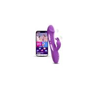 Vibromasseurs Feminin Clitoridien va et vient à Distance Sex Toys, 10 Modes Poussée & Vibration Rabbit Vibromasseur Sextoy, Gode Femme Sex Vibro-masseur Vibrator, Vibrateures Sextoyse Couple Plaisir
