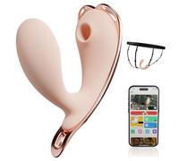 Vibromasseurs Feminin Portable Avec APP, Clitoris Vibrator Avec 10 Modes De Vibration Et D'aspiration, Vibromasseur Clitoridien Puissant Sex Toýs, Gode Femme Sex Toýs Pour Couples