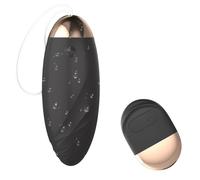 Vibromasseurs œuf Vibrateur Nomade Télécommandé, 10 Modes de Vibration Clitoridienne Stimulateur Sex Toys pour Point G, Boules de Geisha Vibrant Sexuel pour Couples et Femmes Noir.