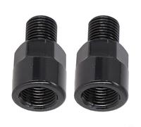 Vibsky Adaptateur de pédale de vélo 12 mm à 14 mm en alliage d'aluminium 1/2 9/16 manivelles convertit l'adaptateur de verrouillage d'extension de pédales de vélos accessoires