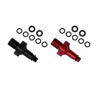 Vibsky Adaptateur de valve de pompe à air pour vélo Rockshox Monarch, DT et Marzocchi, noir/rouge