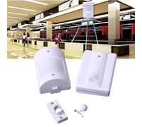 Vibsky Alarme à induction intelligente avec capteur infrarouge, sonnette sans fil et détecteur de mouvement pour maison, bureau, appartement, blanc