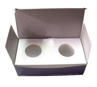 Vibsky Boîte de protection pour pièces de monnaie 17,5 à 40 mm, 12 tailles en carton pour collection de pièces, emballage sûr épais de 0,58 mm pour collectionneurs