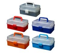 Vibsky Boîte de rangement à 3 étages pour articles de pêche et bijoux, design cantilever (a)