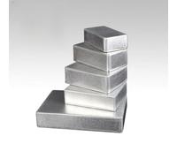 Vibsky Boîtier d'instruments en aluminium moulé sous pression argenté avec protection IP54, épaisseur de 2 mm, pour modèles 1590A/B/BB/N1/XX/LB/G/C/DD