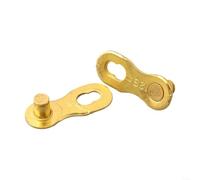 Vibsky Boucle de chaîne à dégagement rapide pour vélo 6/7/8/9/10/11/12, maillon maître plaqué or (12 vitesses dorées)