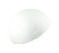 Vibsky Boule blanche solide pour loisirs créatifs, boules de fleurs rondes en mousse pour mariage et décoration d'intérieur, 20 cm