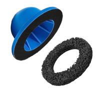 Vibsky Brosse de nettoyage pour moyeu de roue de 150 mm avec tasse de meulage pour moyeux de roue de voiture, meuleuse rapide avec disque en carbure de silicium pour détartrer les vis et les surfaces